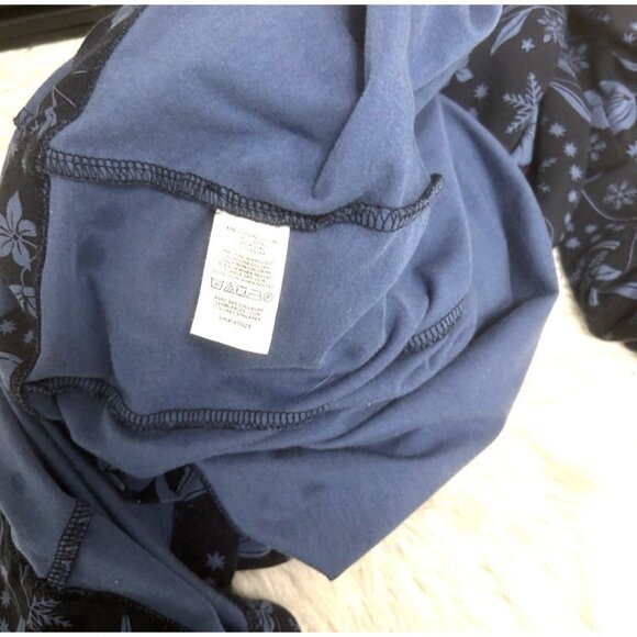 ANN TAYLOR LOFT $120 Blue Mock Neck Moon Floral Stretch Maxi Dress Size Size XS - Picture 8 of 9